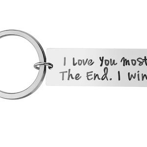 Anniversary Birthday Wedding Gifts from Wifey Hubby Couple Key Chain Gifts